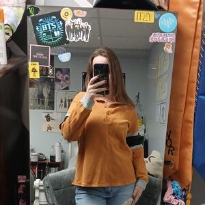 SO Women's Mustard Yellow Long Sleeve Top